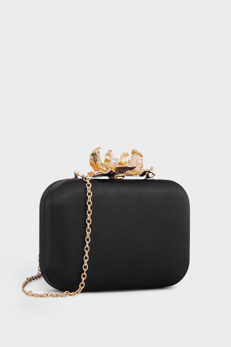 Party Wear Clutch BK4103-Black