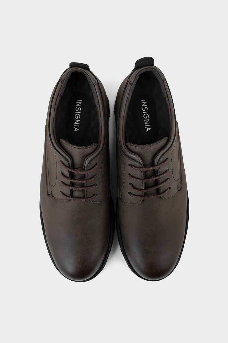 Men Formal Oxford MF8017-Coffee