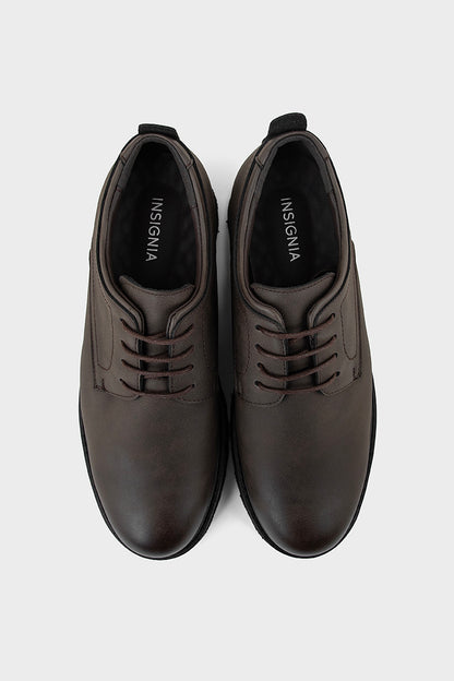 Men Formal Oxford MF8017-Coffee