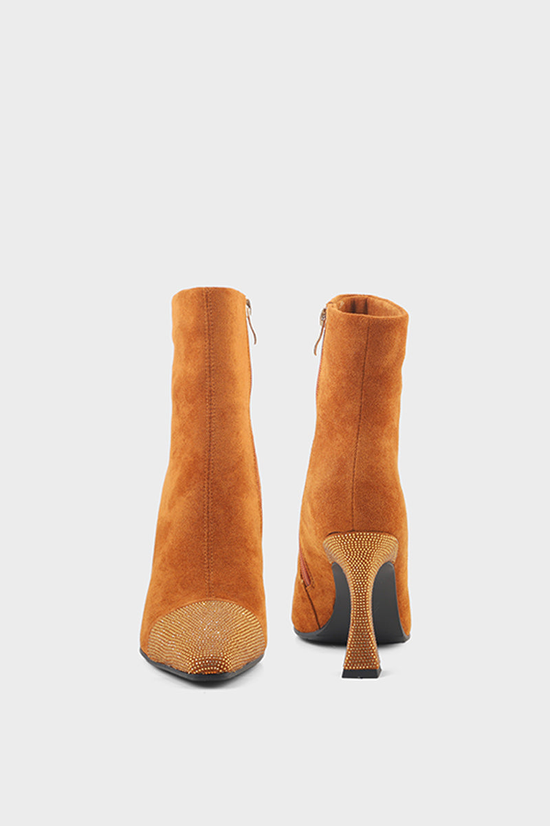Party Wear Boots I53095-Camel