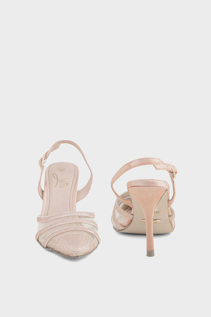 Party Wear Sling Back I47179-Peach
