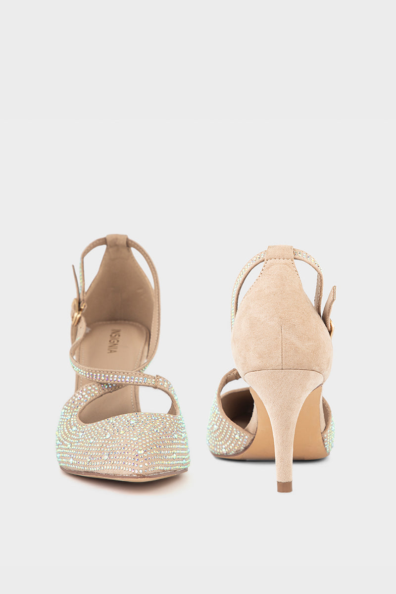 Party Wear Court Shoes IP5023-Beige