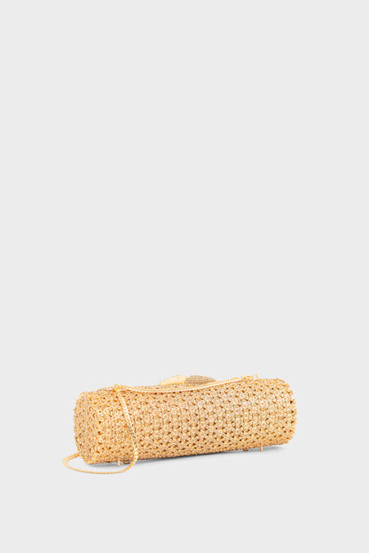 Party Wear Clutch BK4136-Golden