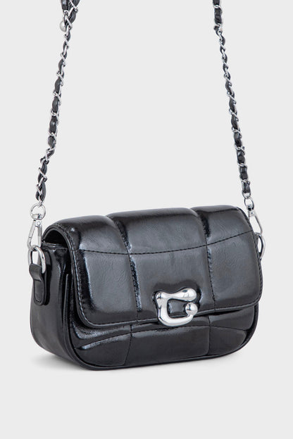 Flap Shoulder Bags BS2115-Black
