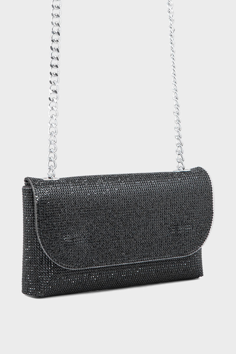 Flap Shoulder Bags BK4043-Black