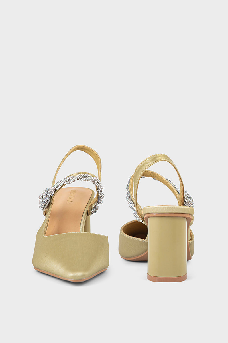 Party Wear Sling Back IP4025-Gold