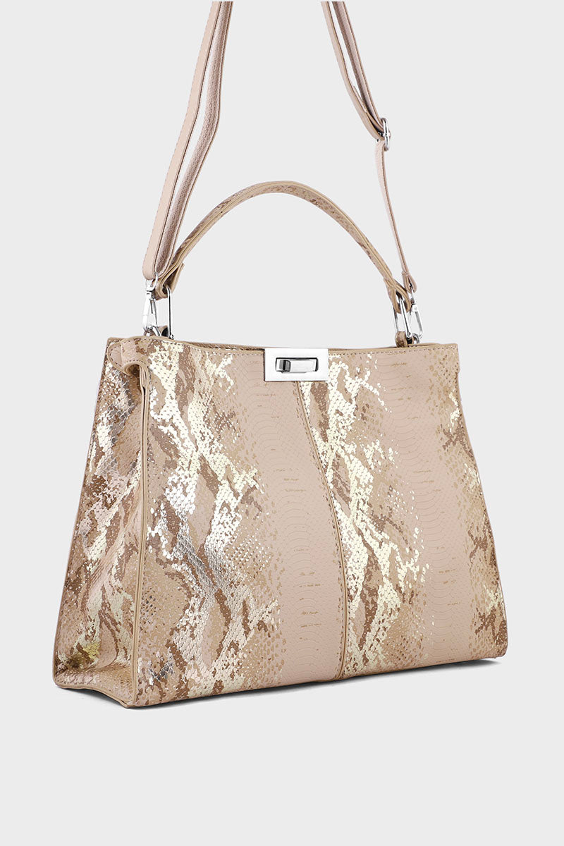 Top Handle Hand Bags BH0069-Beige