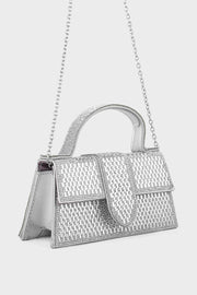 Top Handle Hand Bags BH0046-Silver