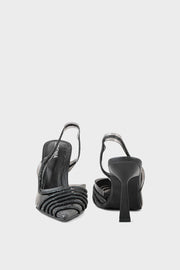 Party Wear Sling Back I47280-BLACK