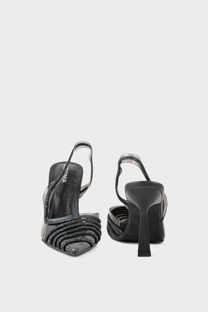 Party Wear Sling Back I47280-BLACK