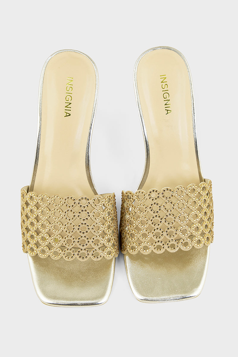 Party Wear Slip On IP0111-Gold