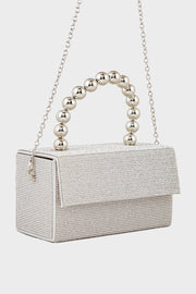 Party Wear Clutch BH0122-Silver