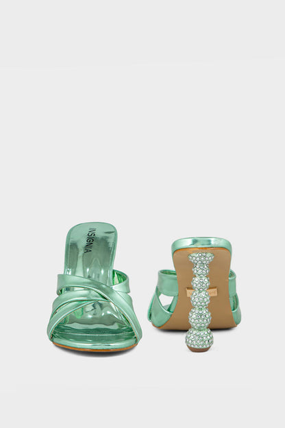 Party Wear Slip On IP0051-Green