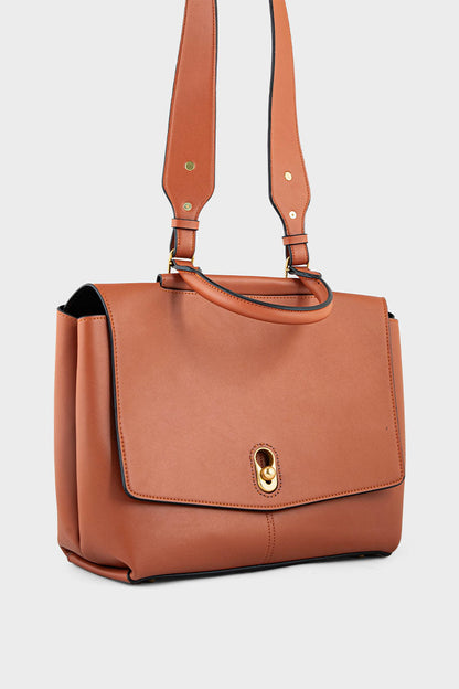 Top Handle Hand Bags BH0112-Tan