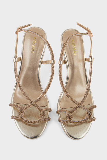 Party Wear Sandal IP2070-Gold