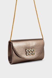 Party Wear Clutch BK4075-Gun Metallic