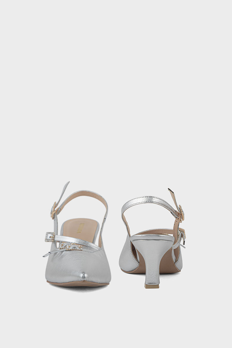 Party Wear Sling Back IP4033-Silver