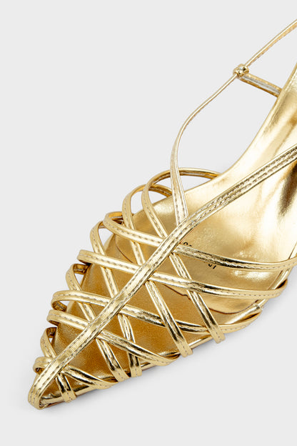 Party Wear Sling Back IP4042-Gold