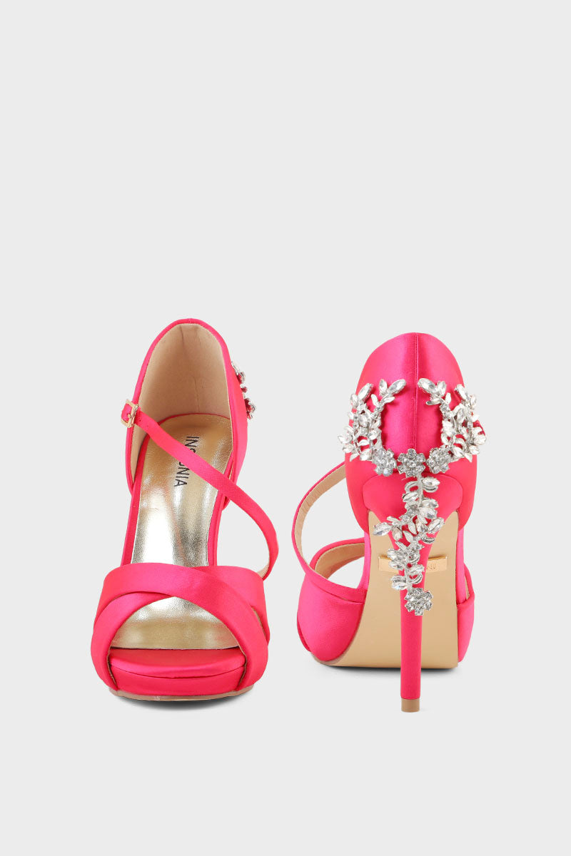 Party Wear Sandal I23710-Fushia