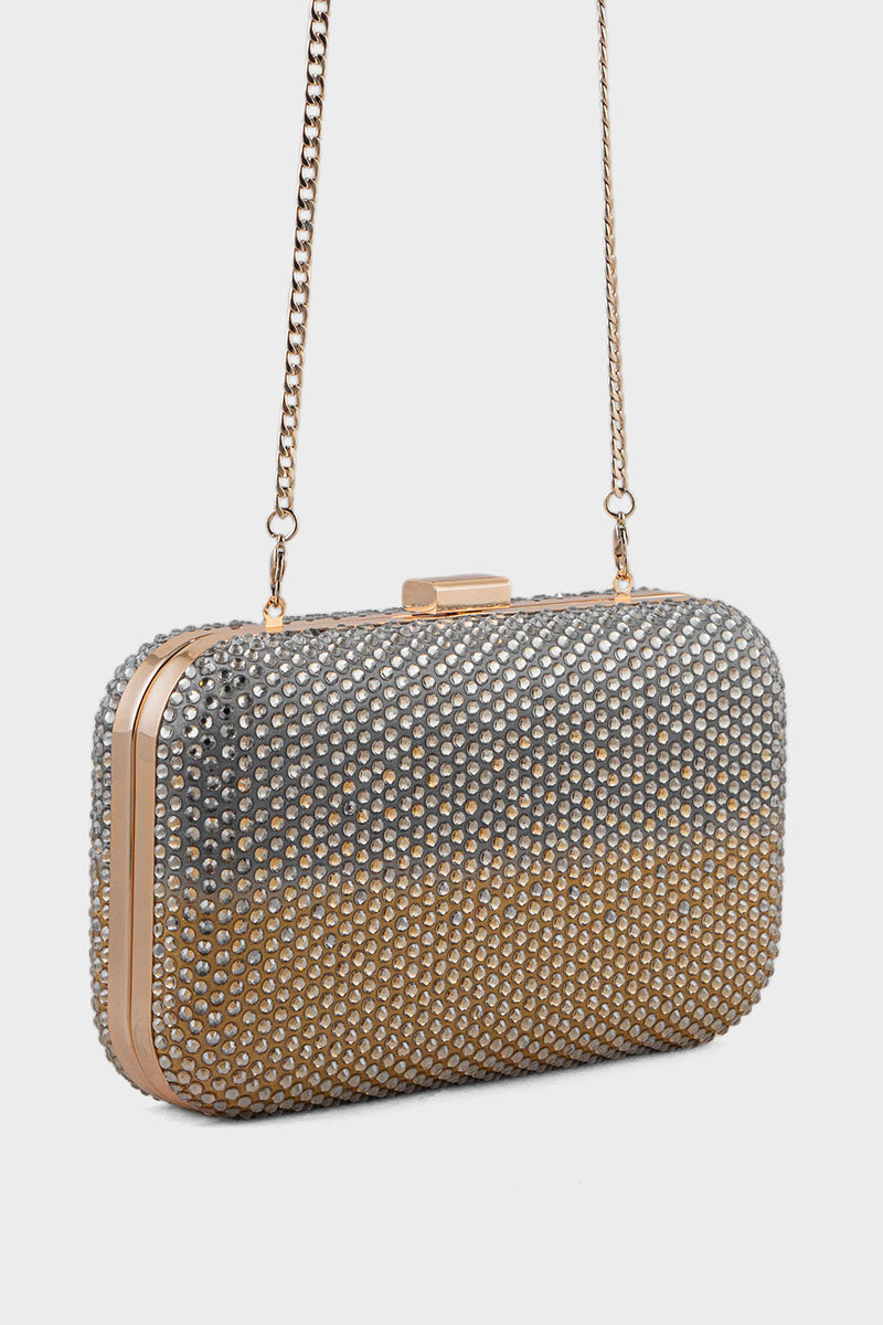 Party Wear Clutch BK4109-Golden