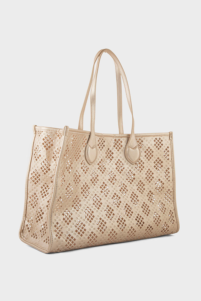 Tote Hand Bags BS2190-Light Gold