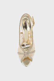 Party Wear Sling Back IP4050-Gold
