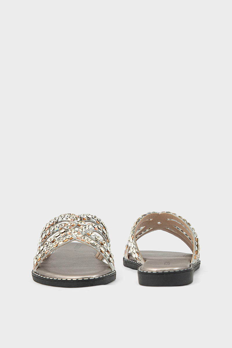 Party Wear Slip On IF0194-Pewter