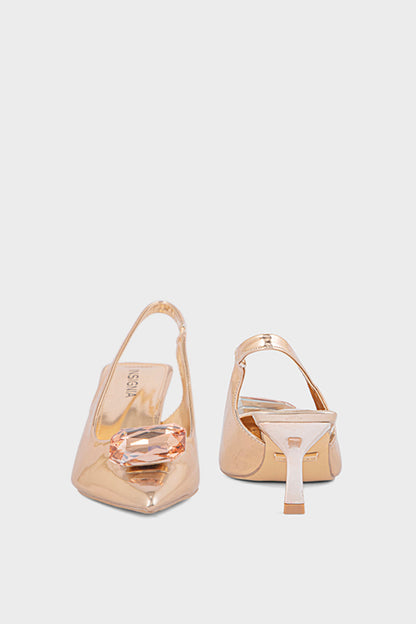 Party Wear Sling Back IP4018-Champagne