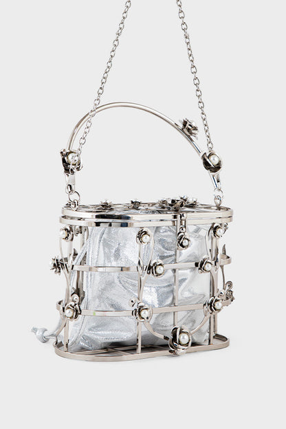 Party Wear Clutch BK4063-Silver