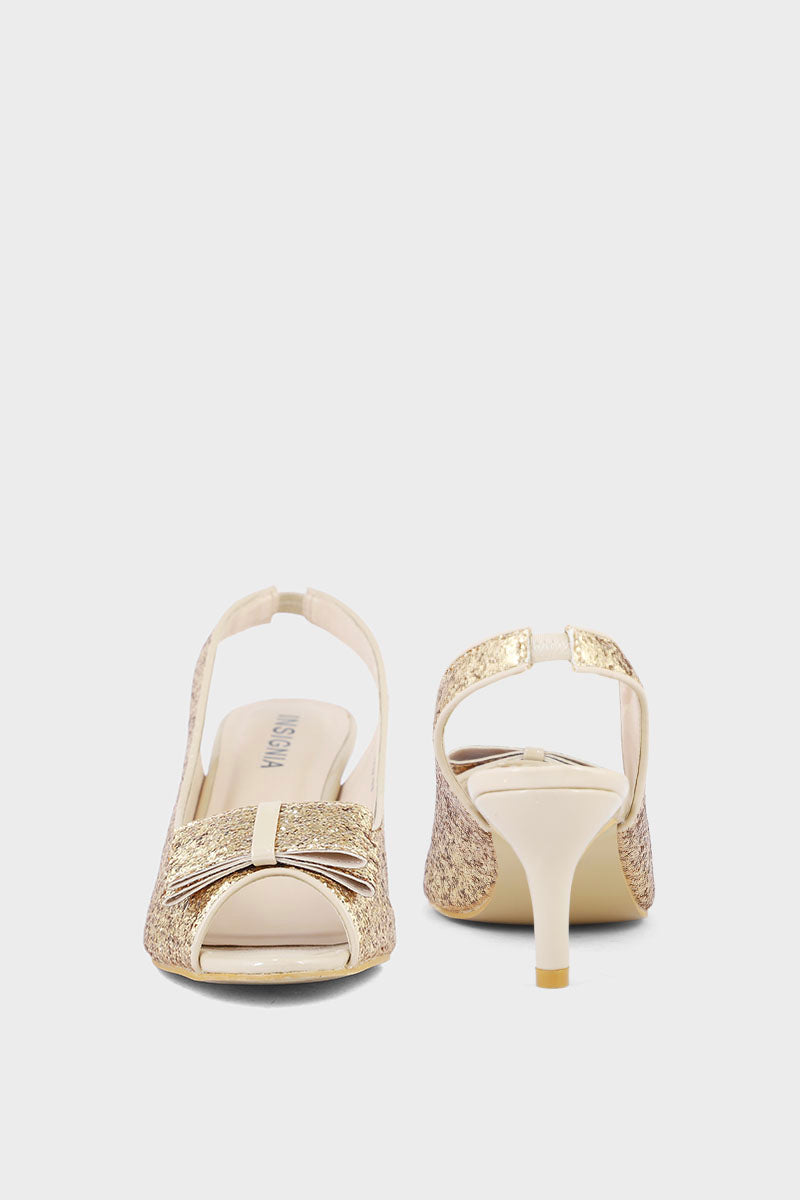 Party Wear Sandal I23646-Golden