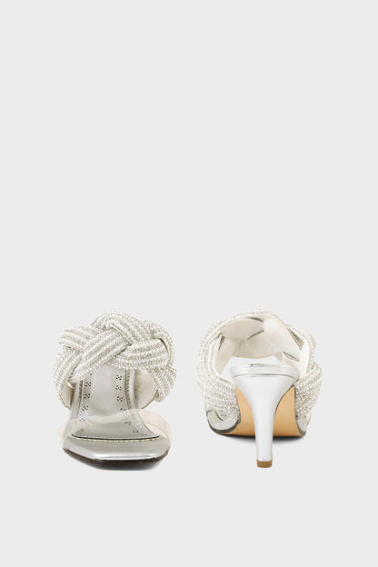 Party Wear Slip On I29238-Silver