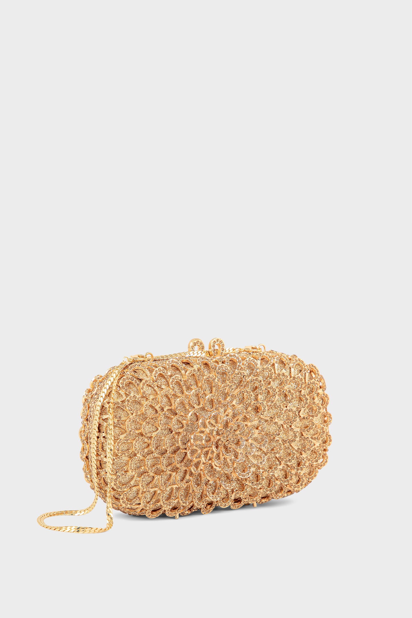 Party Wear Clutch BK4139-Golden