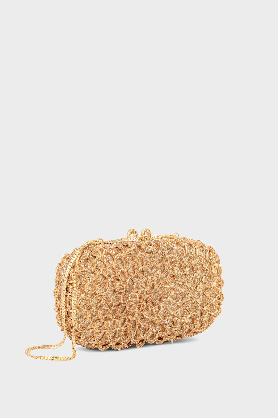 Party Wear Clutch BK4139-Golden