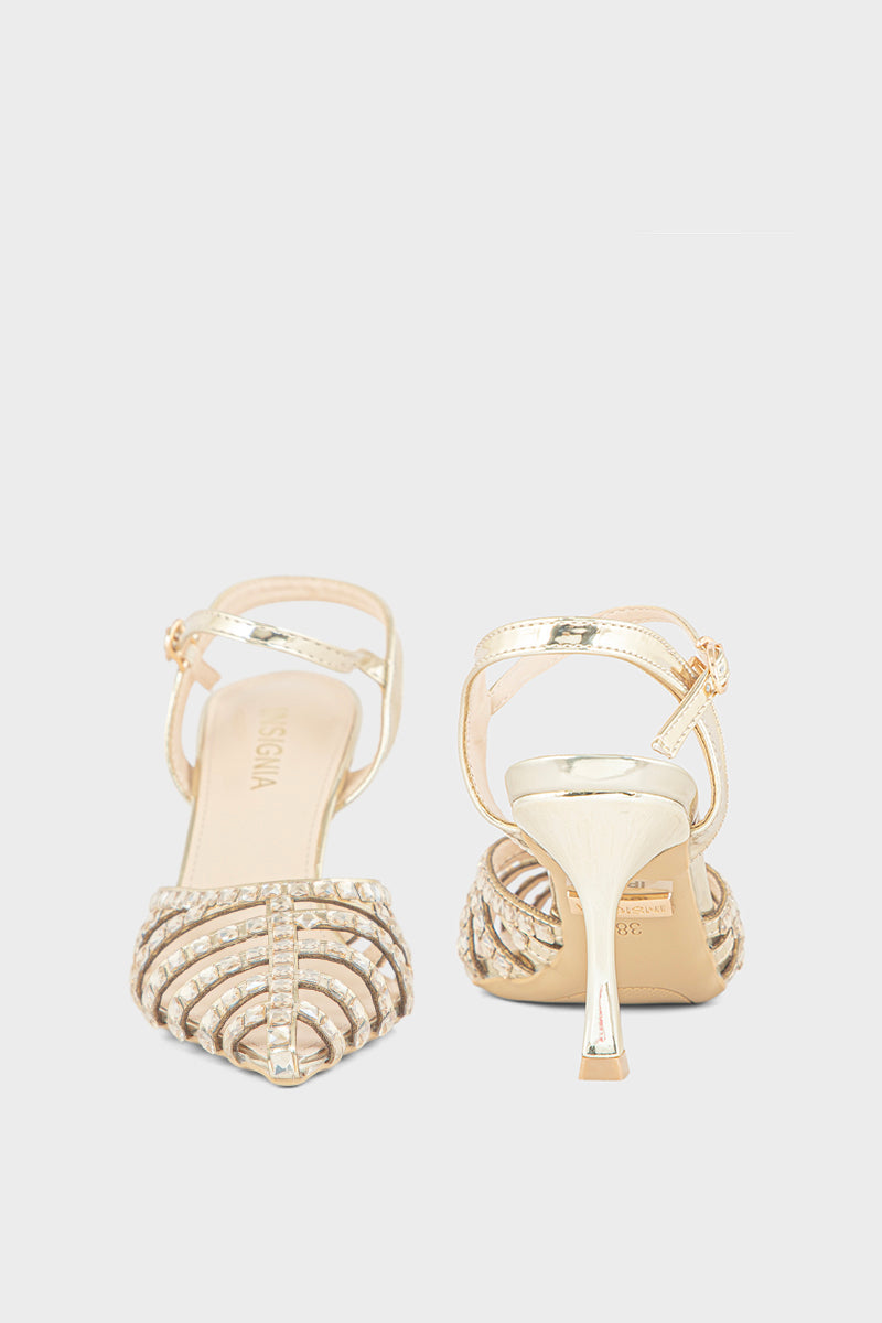 Party Wear Sandal IP2026-Golden