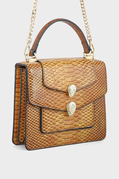 Satchel Shoulder Bags BS2054-Brown
