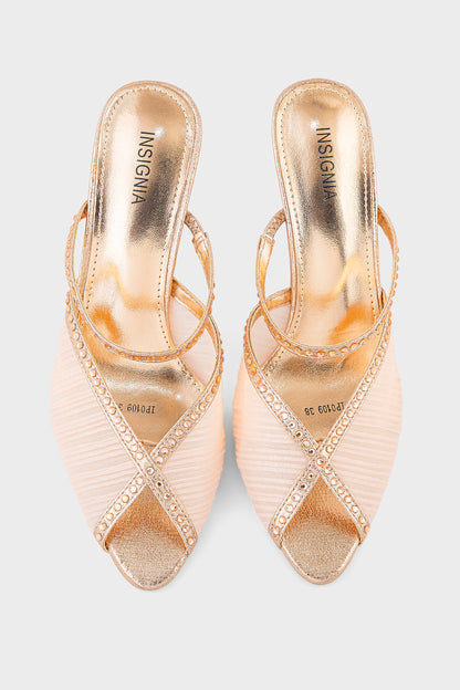 Party Wear Slip On IP0109-Champagne