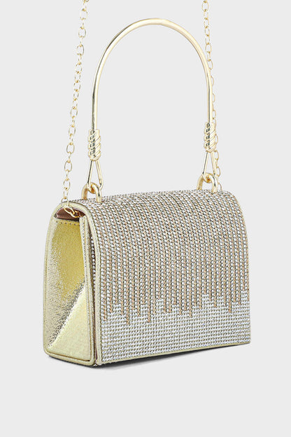 Top Handle Hand Bags BH0044-Golden