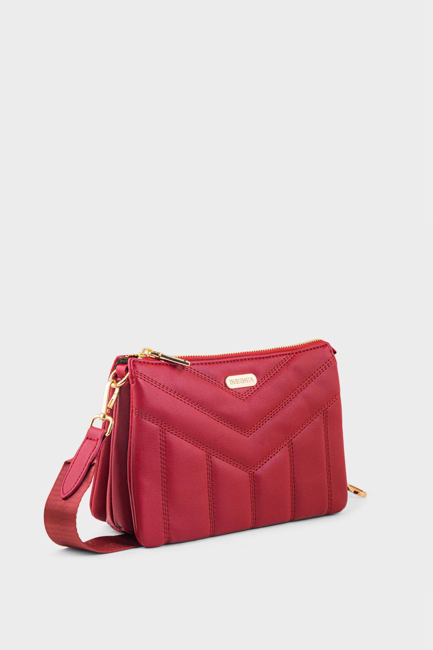 Cross Shoulder Bags BS2301-Maroon
