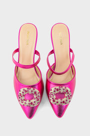 Party Wear Mule IP8513-Fuchsia