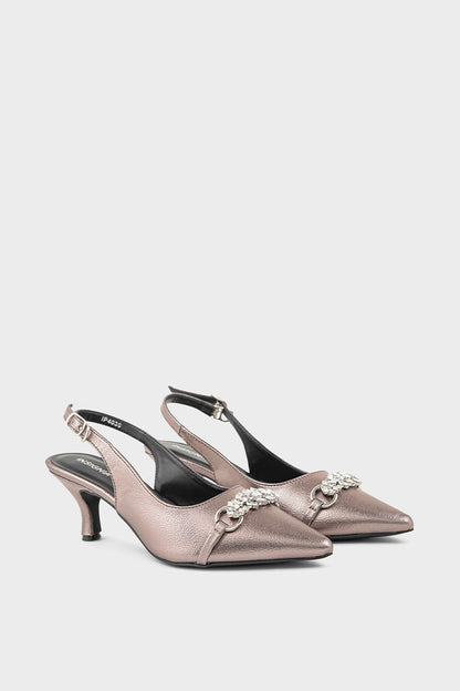 Party Wear Sling Back IP4039-Pewter