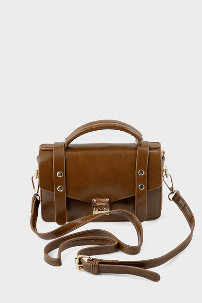 Top Handle Hand Bags BH0222-Brown