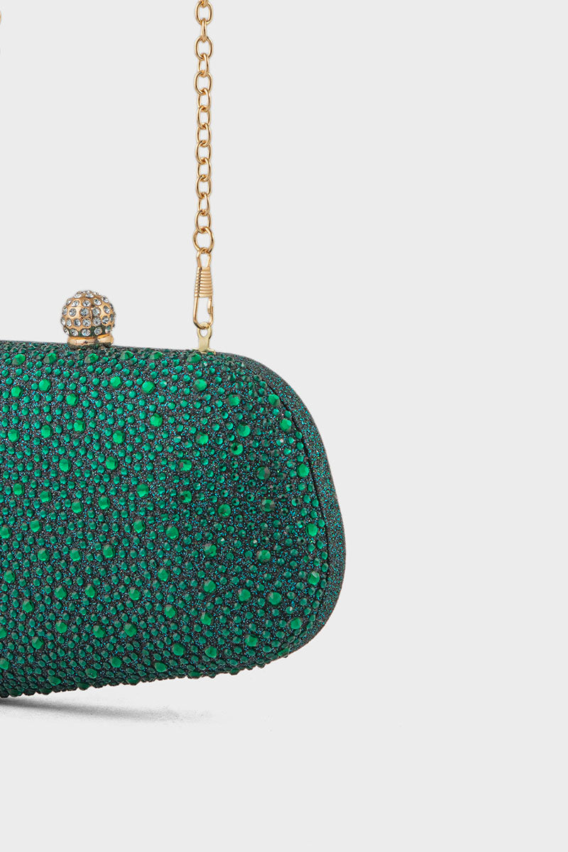 Party Wear Clutch BK4107-Green