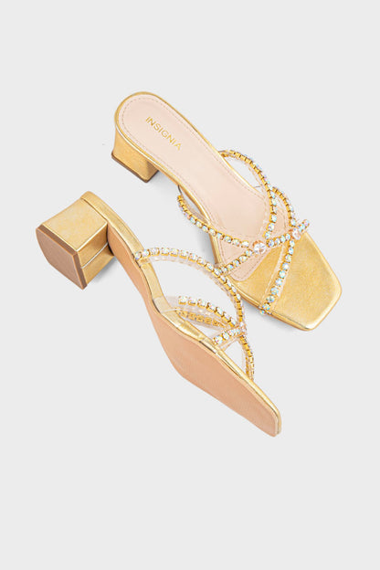 Party Wear Slip On IP0058-Golden