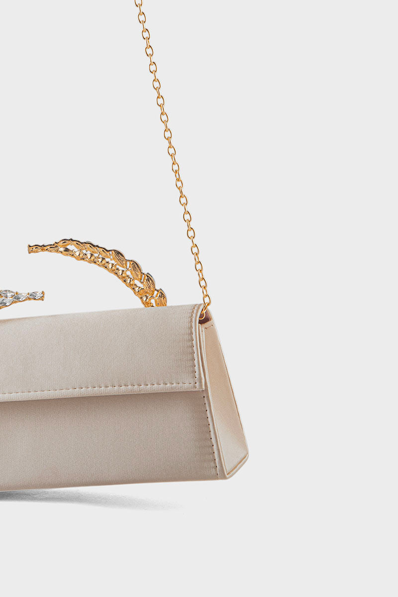 Party Wear Clutch BK4122-Golden