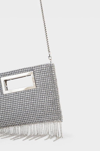 Party Wear Clutch BK4068-Silver
