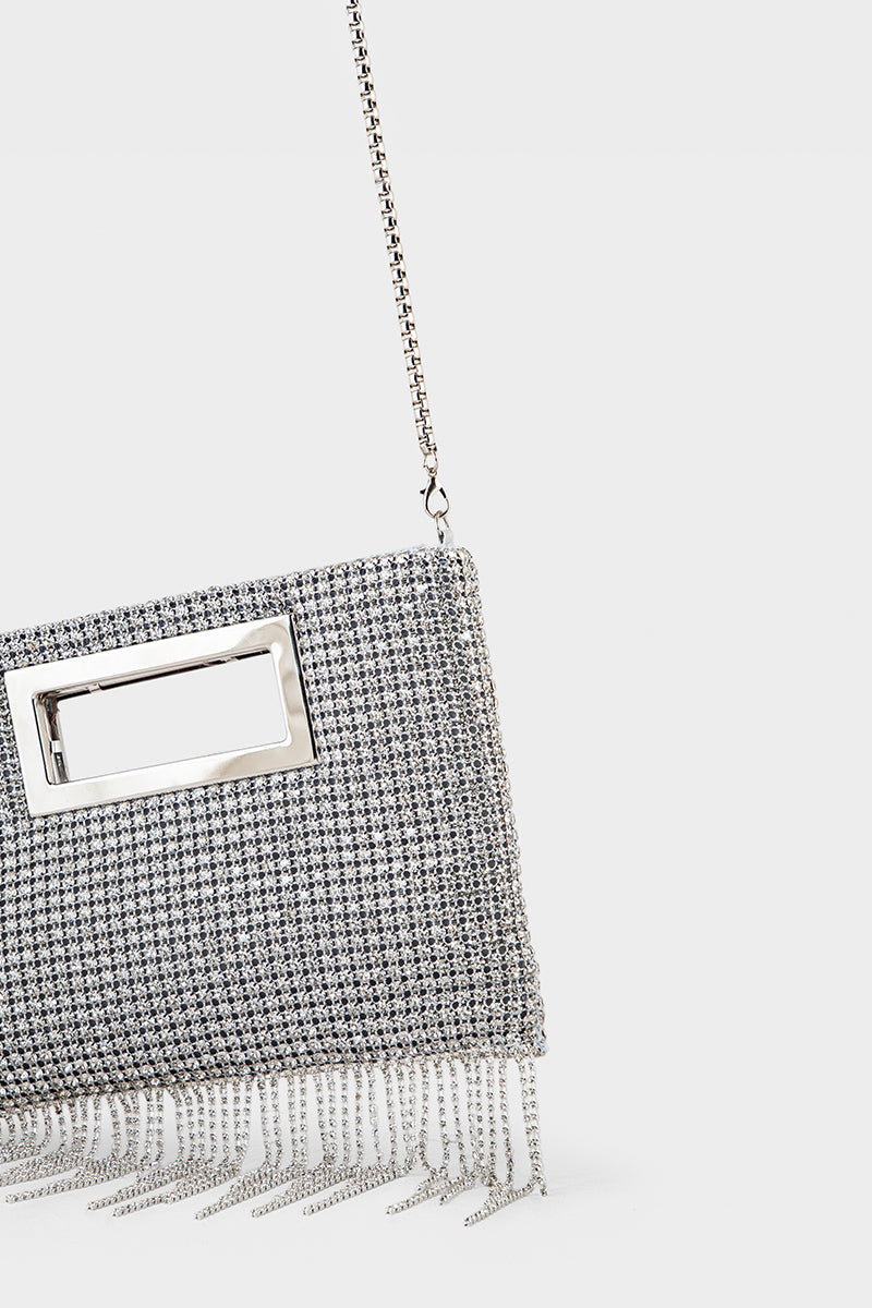 Party Wear Clutch BK4068-Silver