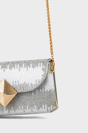 Party Wear Clutch BK4076-Silver