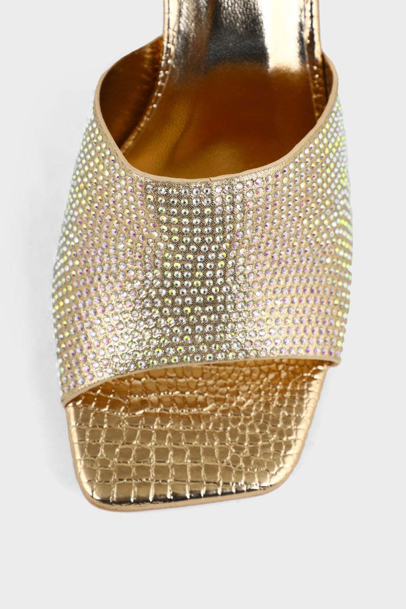 Party Wear Slip On IP0124-Champagne