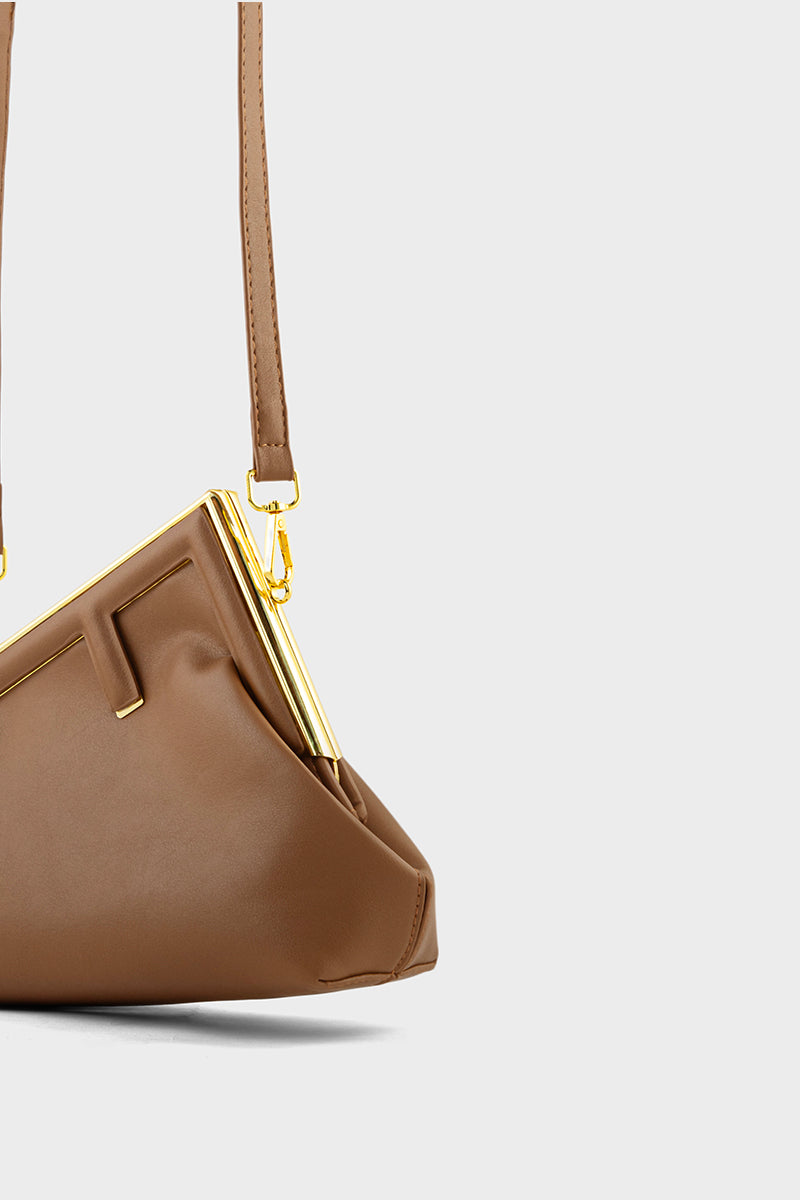 Party Wear Clutch BK4128-Coffee