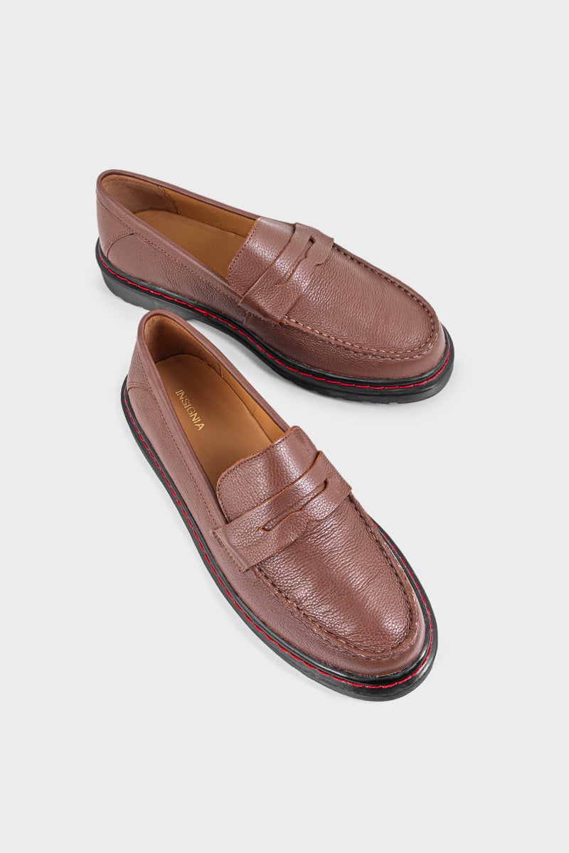 Men Formal Loafers MF7024-Brown